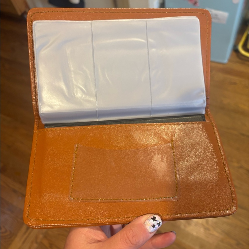 Dooney & Bourke Black and Orange Leather Wallet - Picture 2 of 6